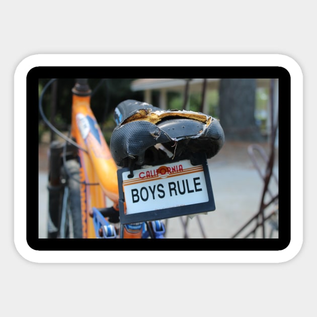 BOYS RULE Sticker by Battlefoxx Living Earth